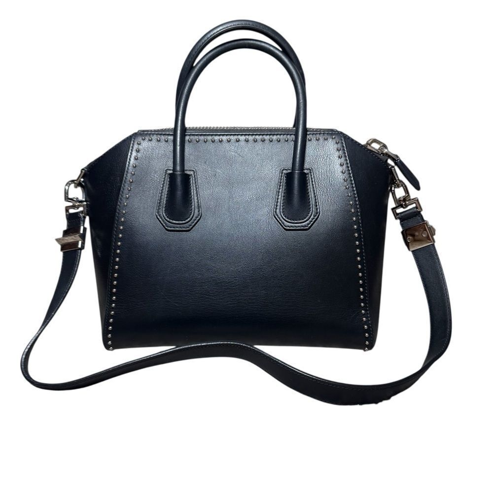 GIVENCHY Black Leather Studded Antigona 2way Small Boston Doctor Bag Satchel - Picture 2 of 13